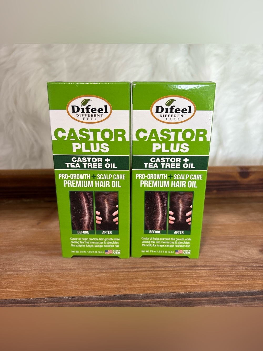 Difeel Castor Plus Premium Hair Oil - Green